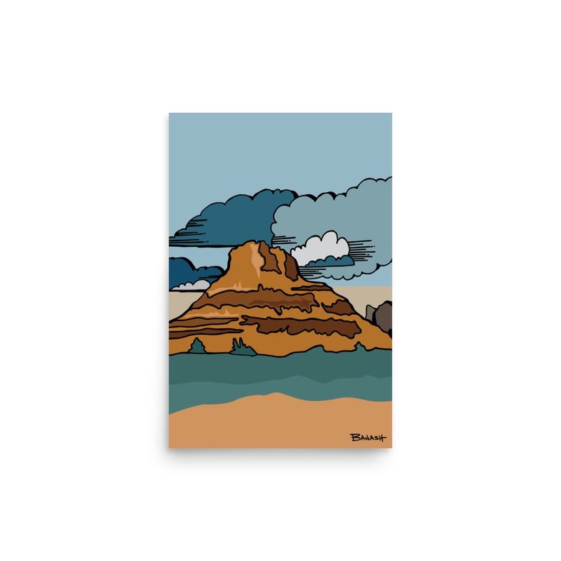 SEDONA BELL ROCK | POSTER PRINT | ILLUSTRATION | 2:3 RATIO