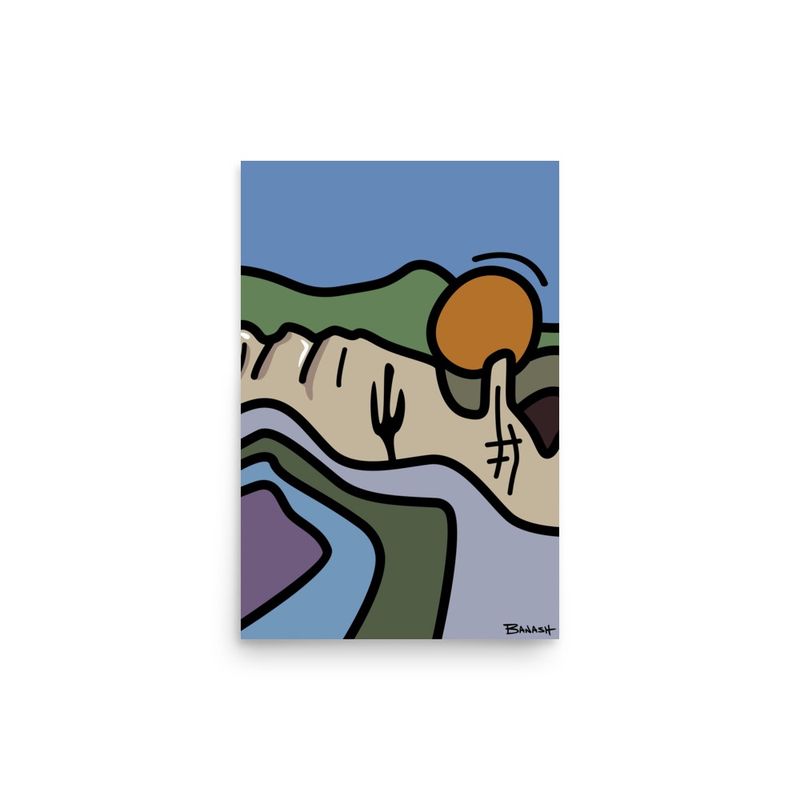 SCOTTSDALE SONORAN DESERT | POSTER PRINT | ILLUSTRATION | 2:3 RATIO