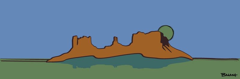 MONUMENT VALLEY . FOUR CORNERS . SERIES | LOOSE PRINT | ILLUSTRATION | 1:3 RATIO