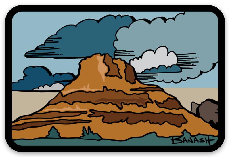 BELL ROCK | RECTANGULAR STICKER