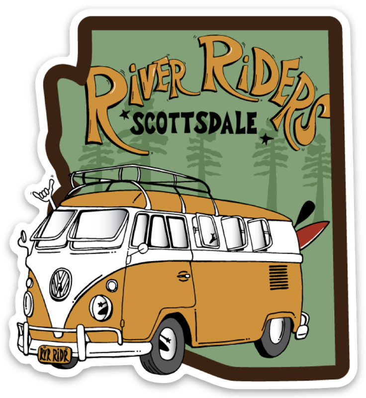 RIVER RIDERS SCOTTSDALE | DIE CUT STICKER