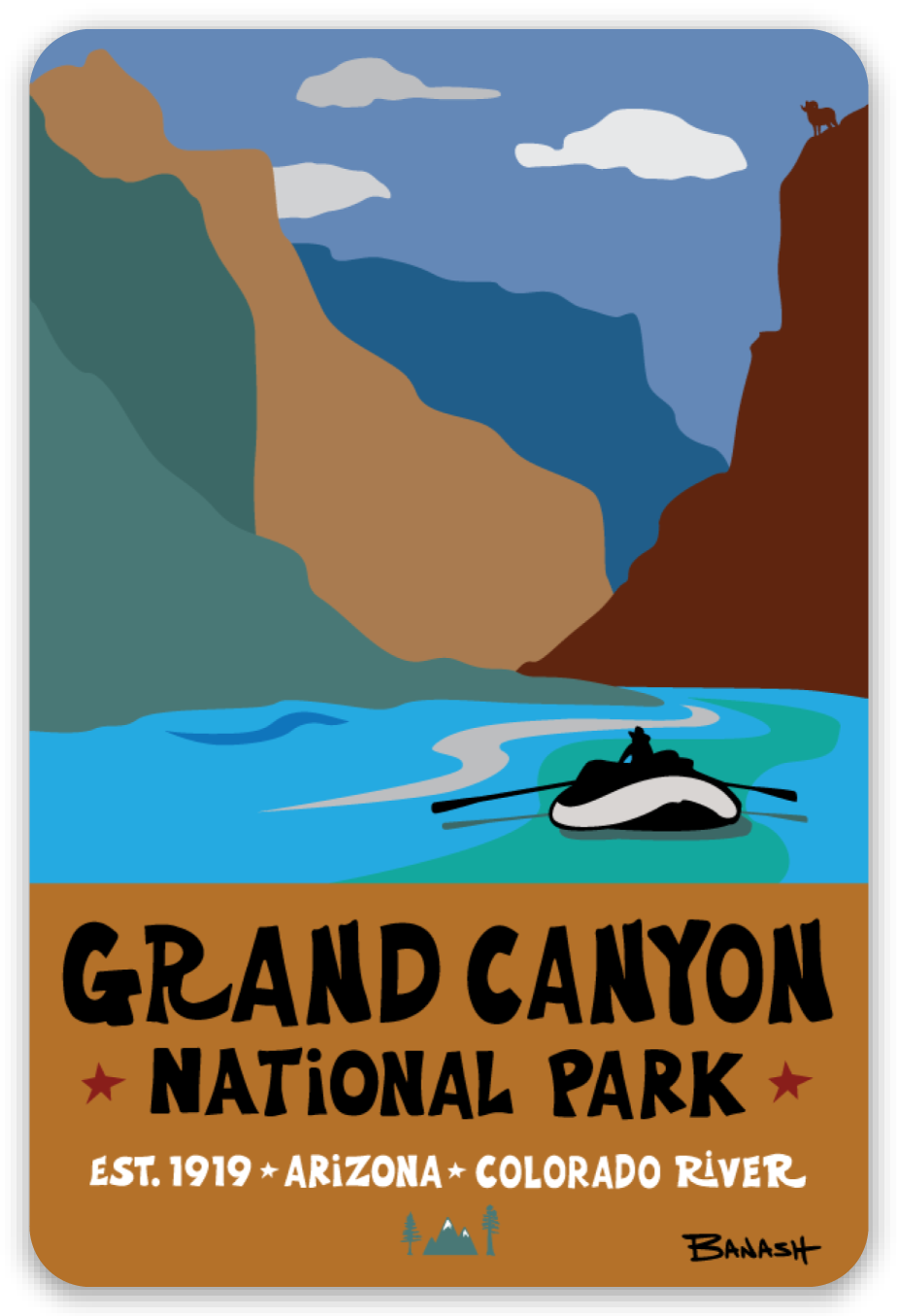 GRAND CANYON NATIONAL PARK | RECTANGLE MAGNET