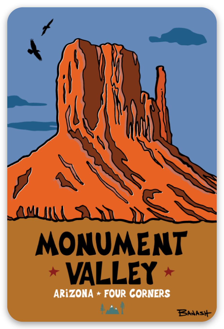 MONUMENT VALLEY | RECTANGLE MAGNET