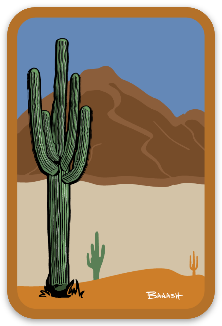 SAGUARO . CAMELBACK | RECTANGLE MAGNET