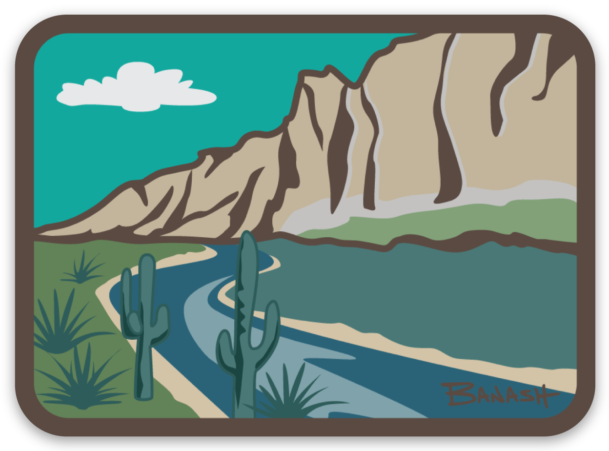 SALT RIVER BEND | RECTANGLE MAGNET