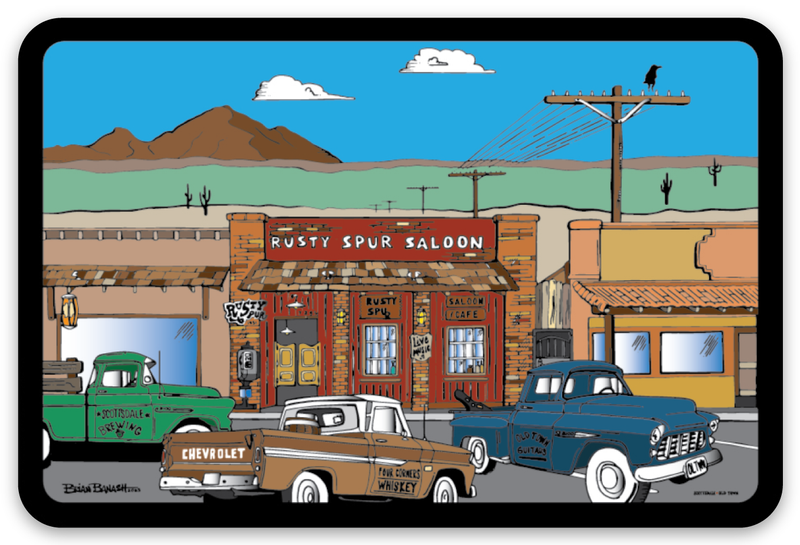 RUSTY SPUR SALOON . PICKUPS | RECTANGLE MAGNET
