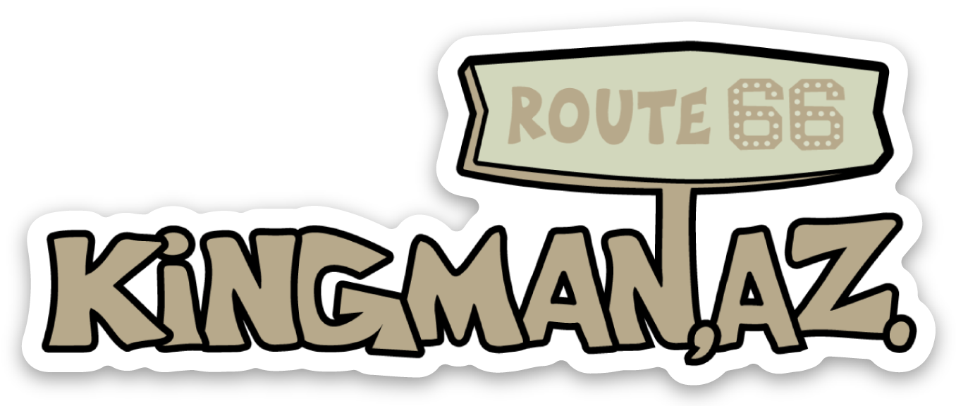 KINGMAN ROUTE 66 | DIE CUT STICKER