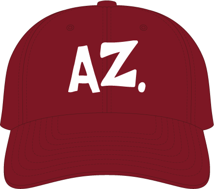 AZ EMBROIDERED | DAD HAT, COLOR: PALE MAROON