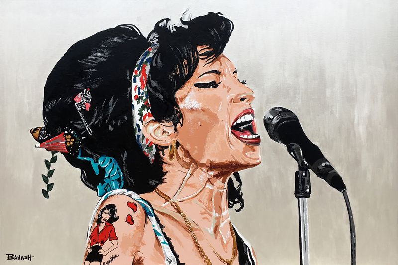 ROCK N&#39; ROLL NO. 26 | CANVAS | ACRYLIC PAINTING | 3:4 RATIO