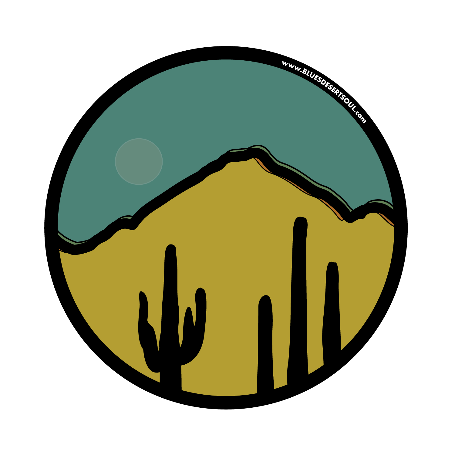 CAMELBACK RIDGE | ROUND MAGNET