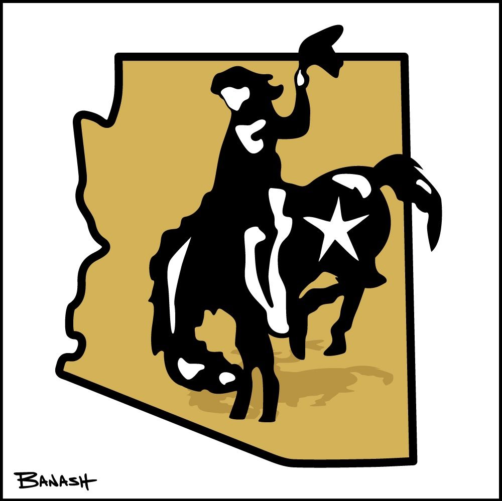 SCOTTSDALE OLD TOWN COWBOY LOGO | CANVAS | ILLUSTRATION | 1:1 RATIO