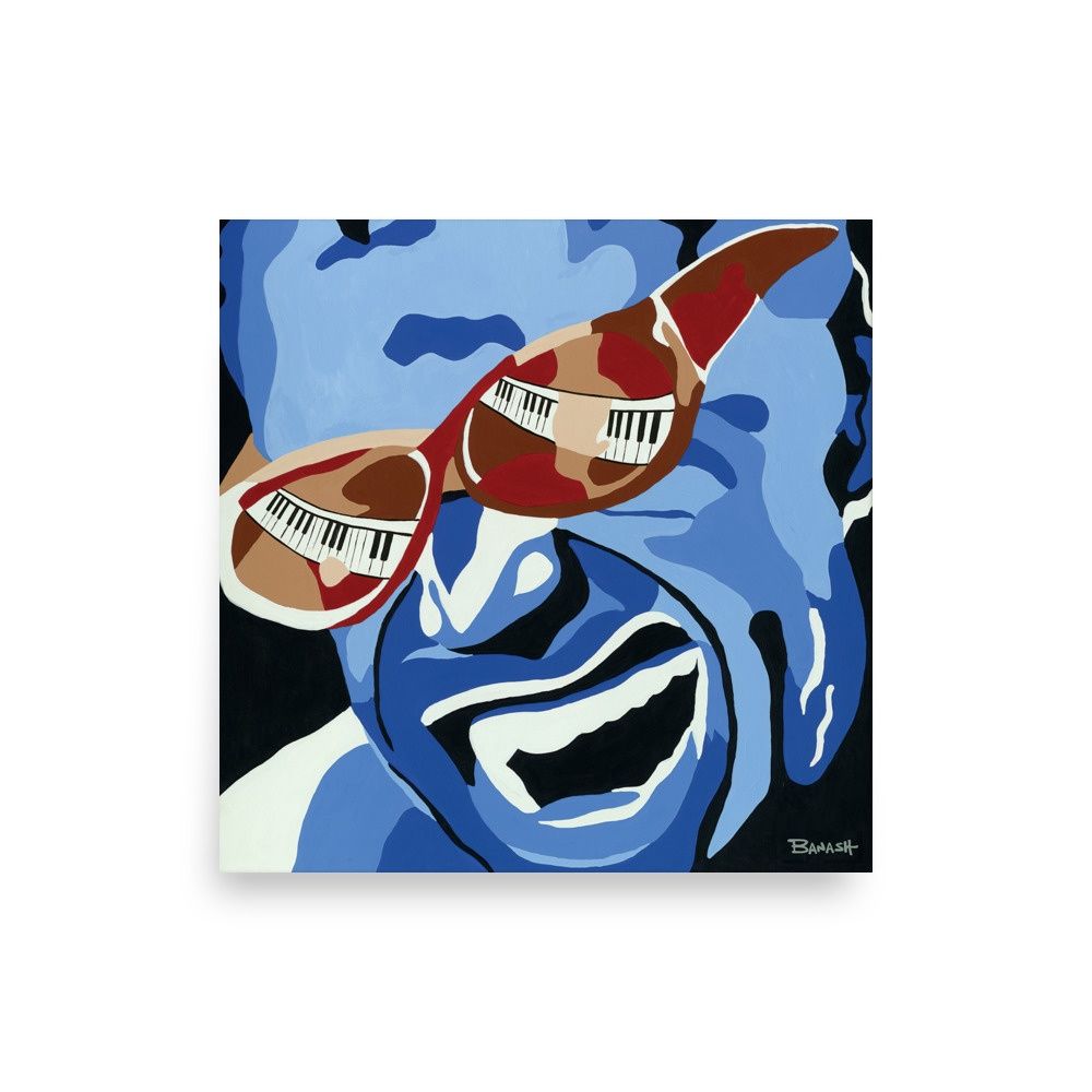 SOUL NO. 1 SHADED KEYS | POSTER PRINT | ILLUSTRATION | 1:1 RATIO