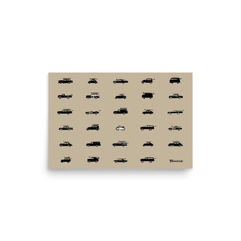 SURF RIDES | POSTER PRINT | ILLUSTRATION | 2:3 RATIO