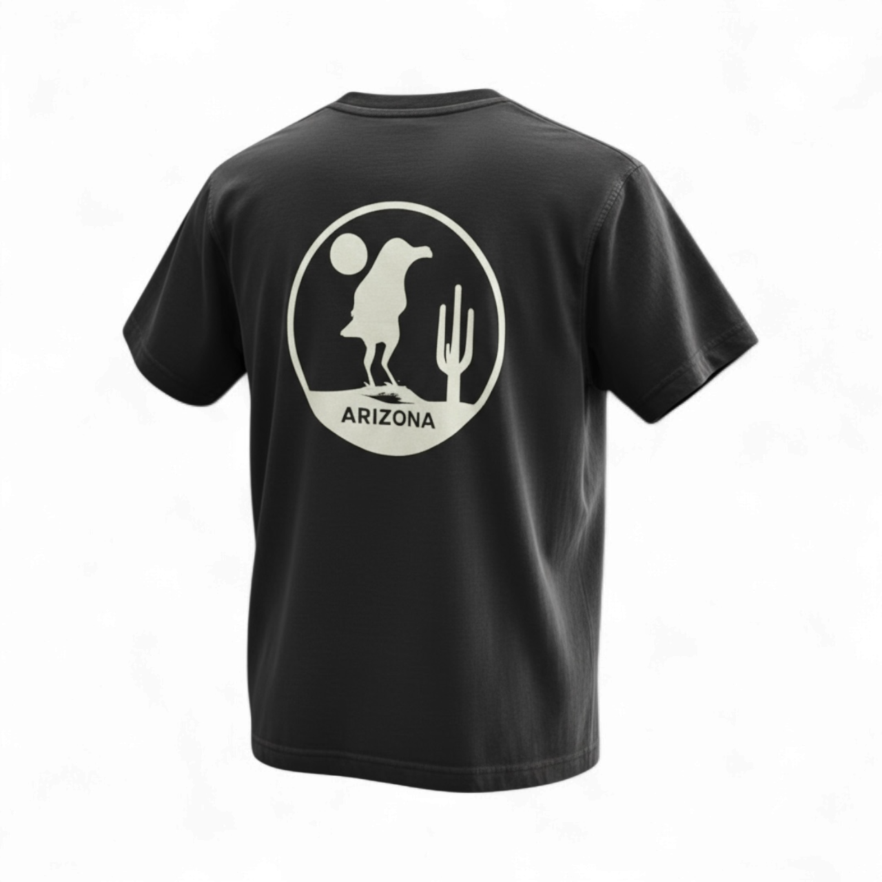 CROW ARIZONA . DUNE CACTUS | T-SHIRT, COLOR: PIRATE BLACK, Size: XL