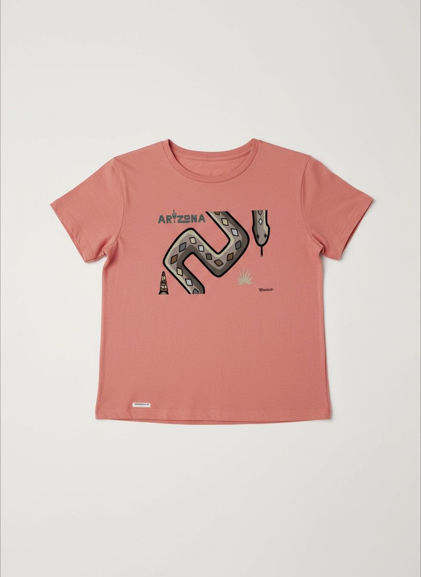 RATTLESNAKE | WOMEN&#39;S T-SHIRT, COLOR: RED SORBET, Size: S