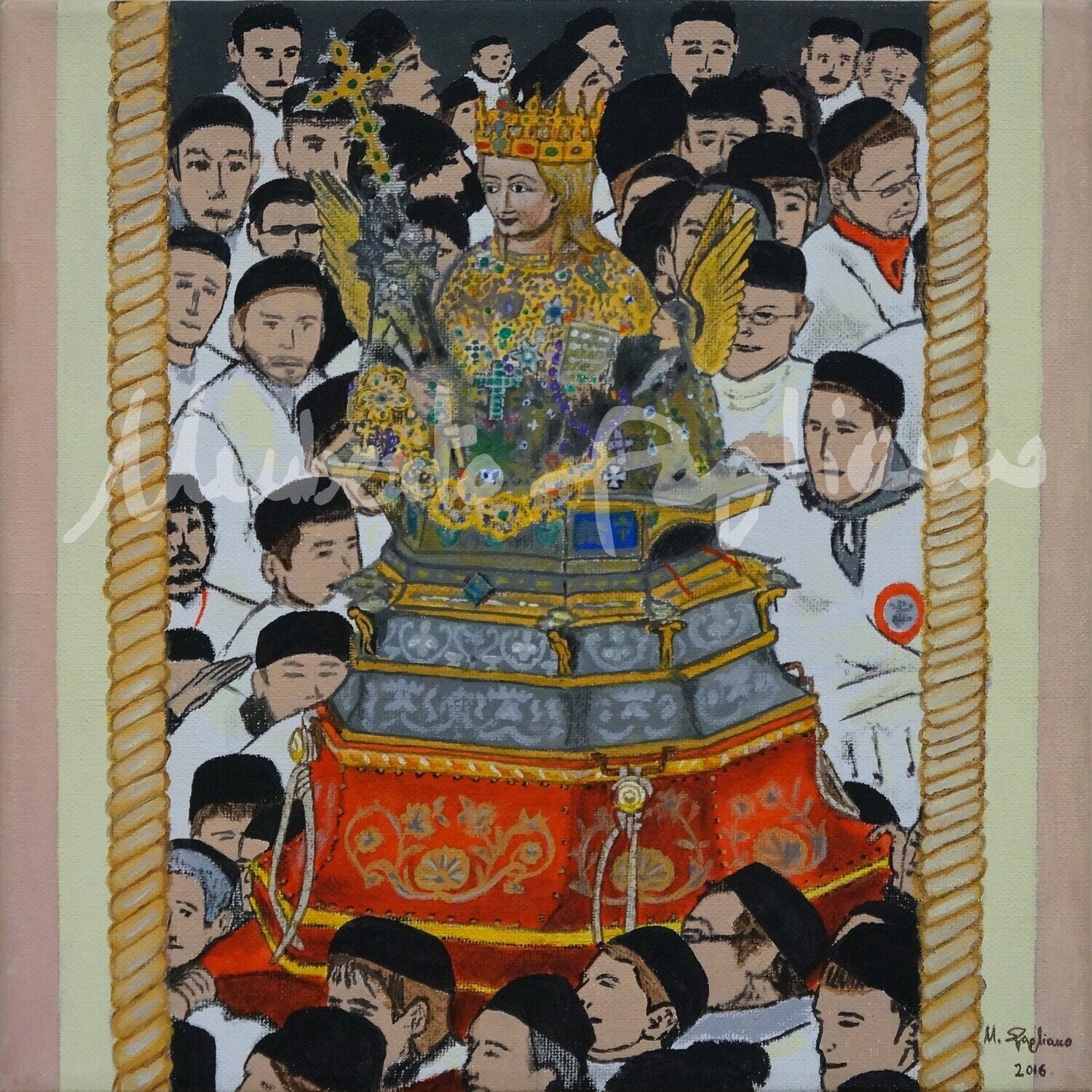 Stampa "Sant'Agata tra i devoti"