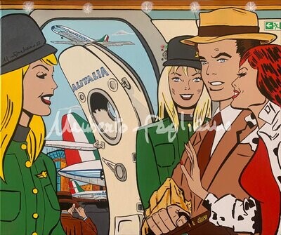 Dipinto "ALITALIA 1969"