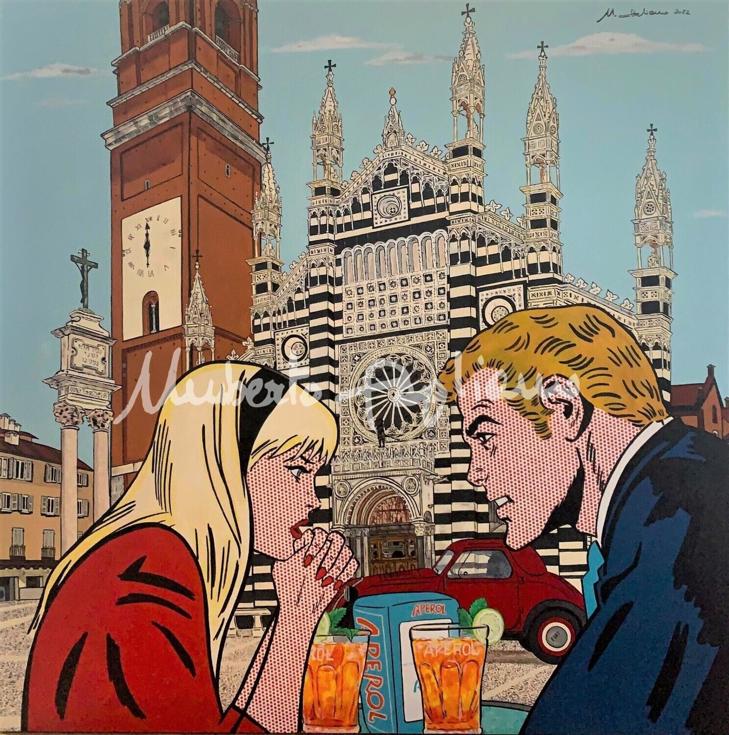 Dipinto "Aperitivo a Monza"