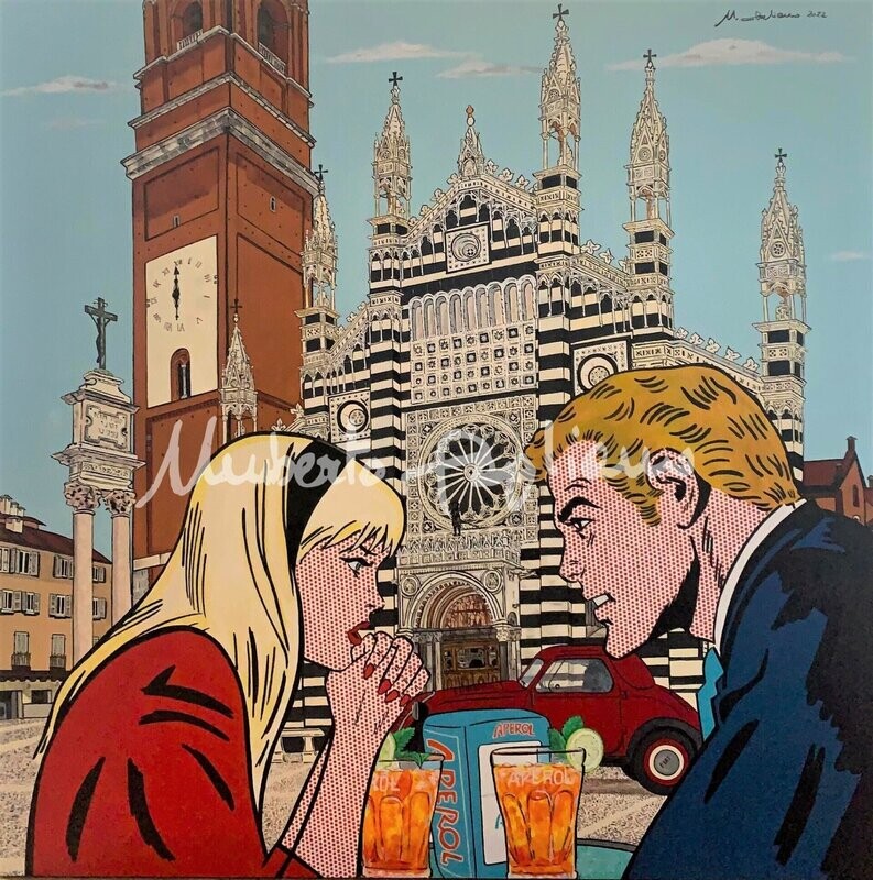 Dipinto "Aperitivo a Monza"