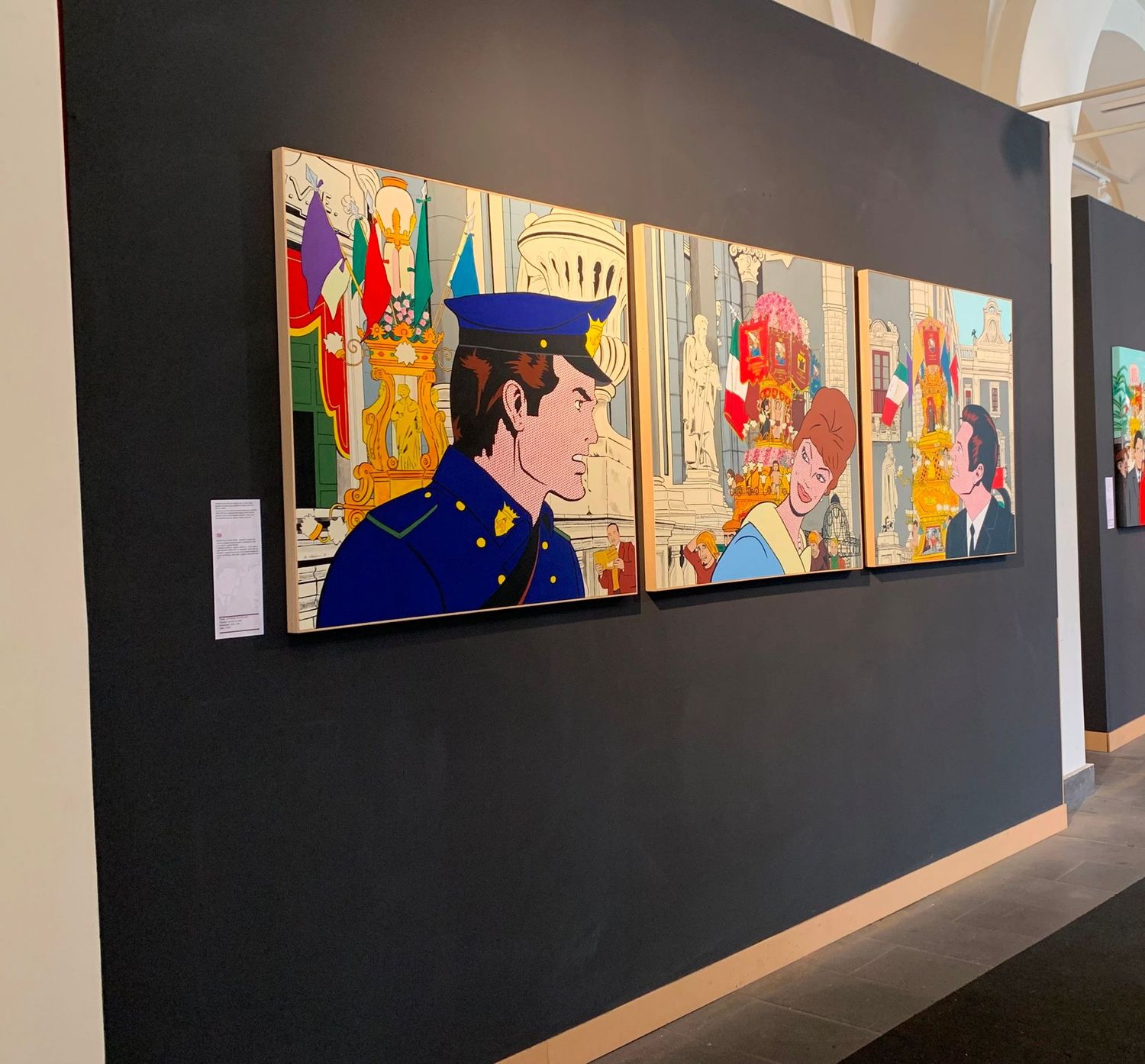 Dipinto "Catania in Pop Art" - Trittico