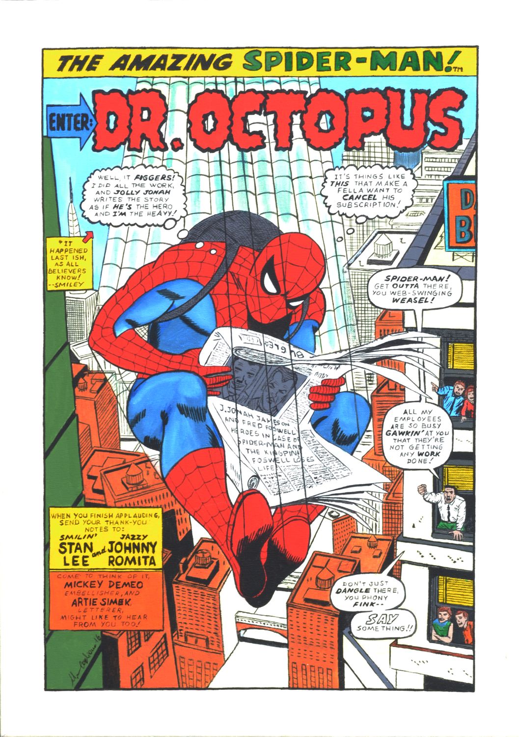 Dipinto "The Amazing SPIDER-MAN n.53 page 1"