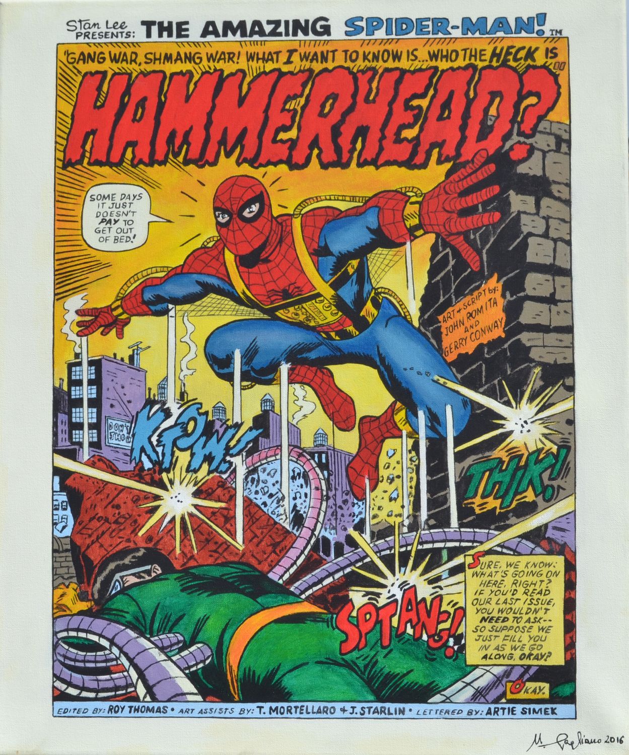 Dipinto "The Amazing SPIDER-MAN n.114 page 1"