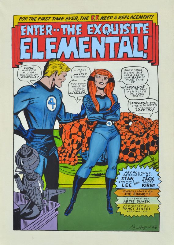 Dipinto "The Fantastic Four n.81 page 1"