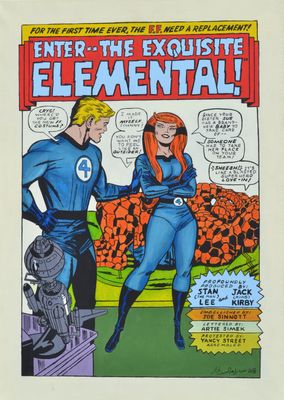 Dipinto "The Fantastic Four n.81 page 1"