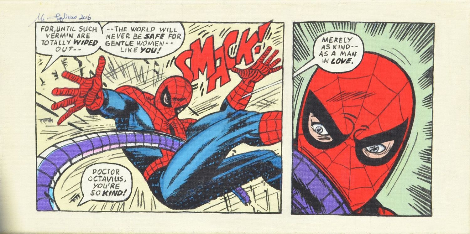 Dipinto "Spiderman vs. Dr. Octopus"