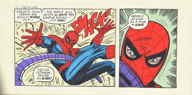 Dipinto "Spiderman vs. Dr. Octopus"