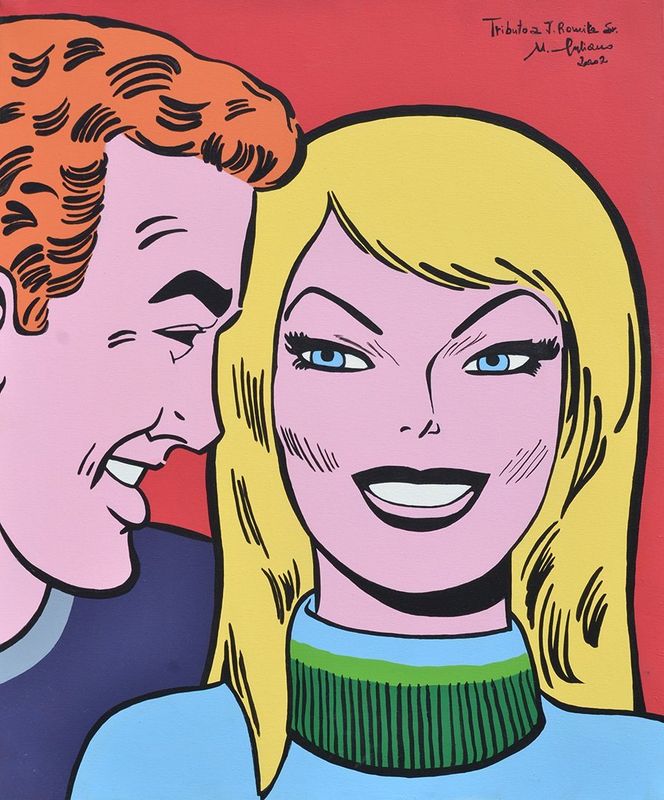 Dipinto "Flash Thompson and Gwen Stacy"