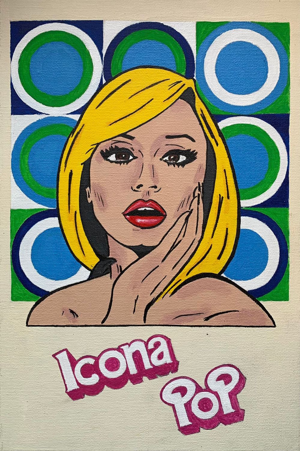 Dipinto "Raffaella Carrà"