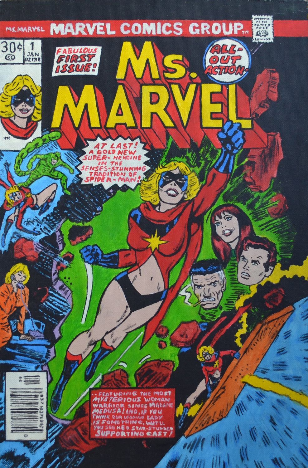 Dipinto "Ms. MARVEL n.1"