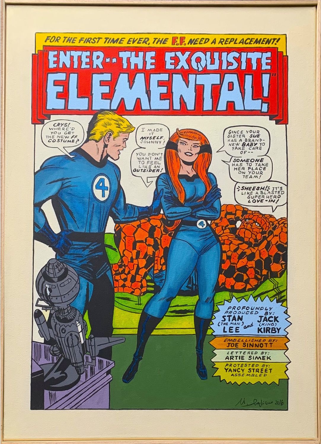 Dipinto "Fantastic Four n.81 page 1"