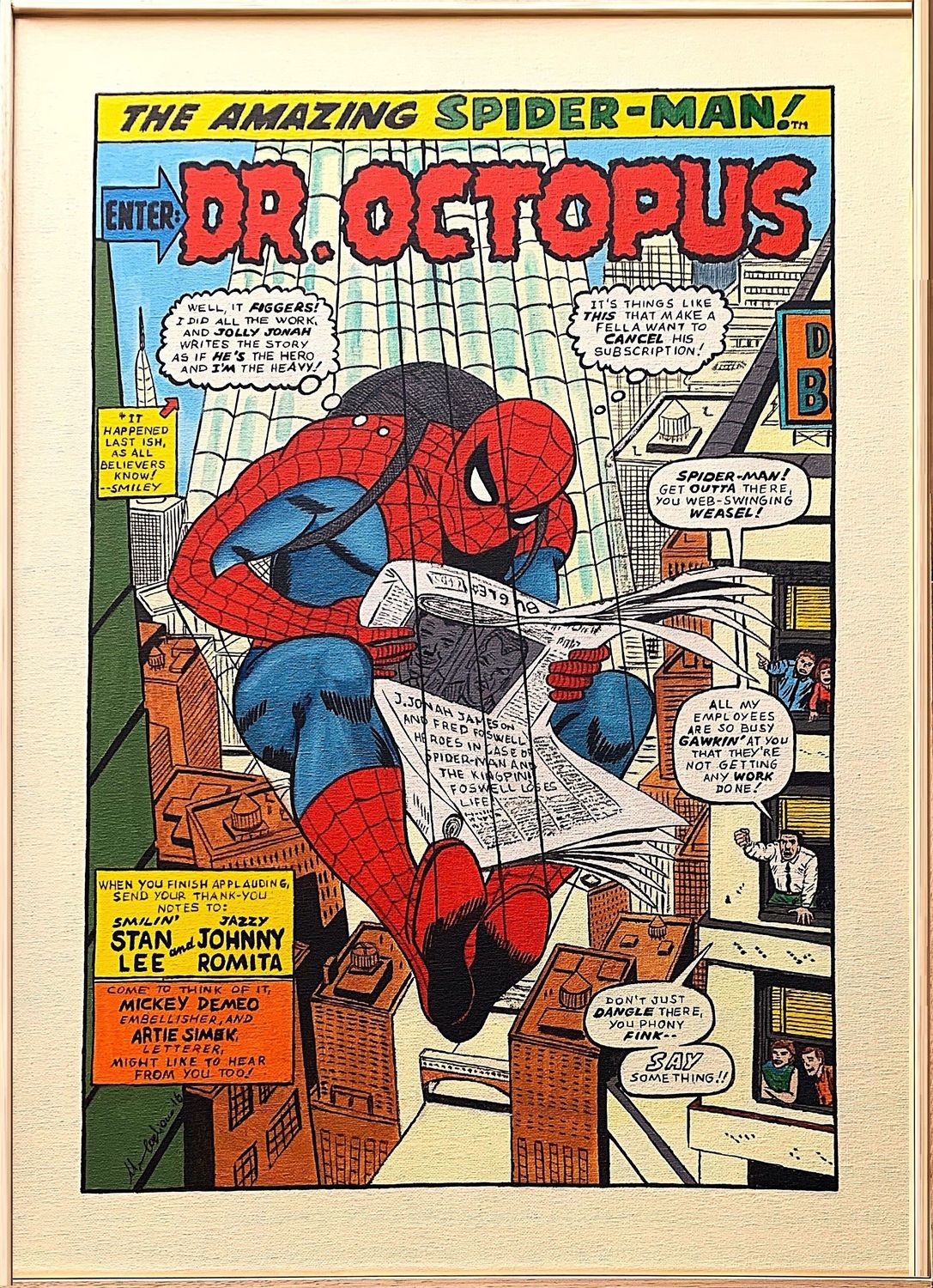 Dipinto Dipinto "The Amazing SPIDER-MAN n.53 page 1"