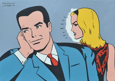 Dipinto "Peter Parker and Gwen Stacy"