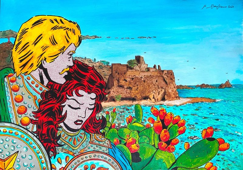 Dipinto Dipinto "Rinaldo e Angelica"