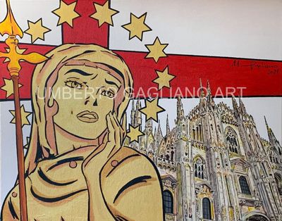 Dipinto Dipinto "Milano, the Madonnina"