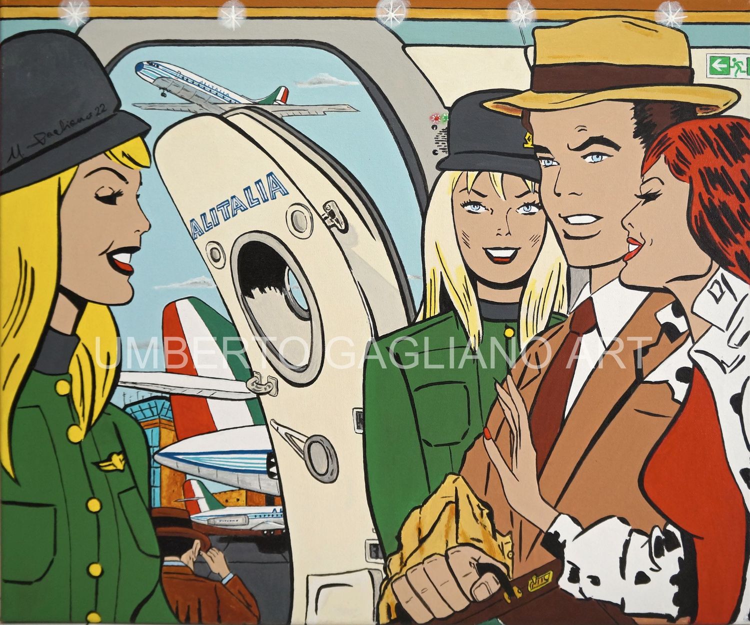Dipinto Dipinto "ALITALIA 1969"