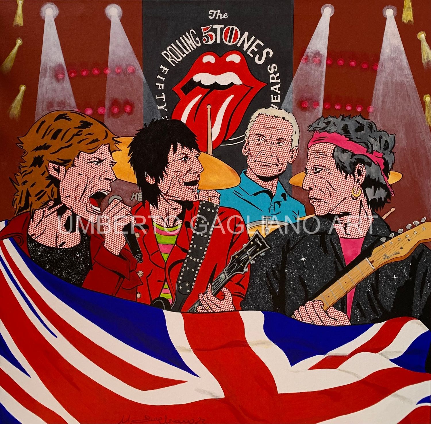 Dipinto Dipinto "Rolling Stones' 50th Anniversary"