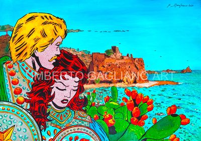 Dipinto Dipinto "Rinaldo e Angelica"