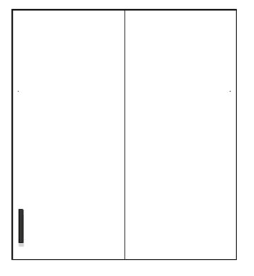White SLAB Upper Blind Corners