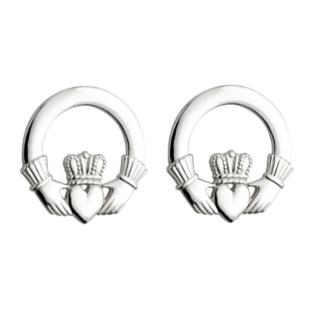 Sterling Silver Claddagh Stud earrings