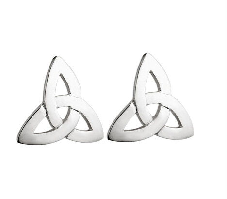 Sterling Silver Trinity stud earrings