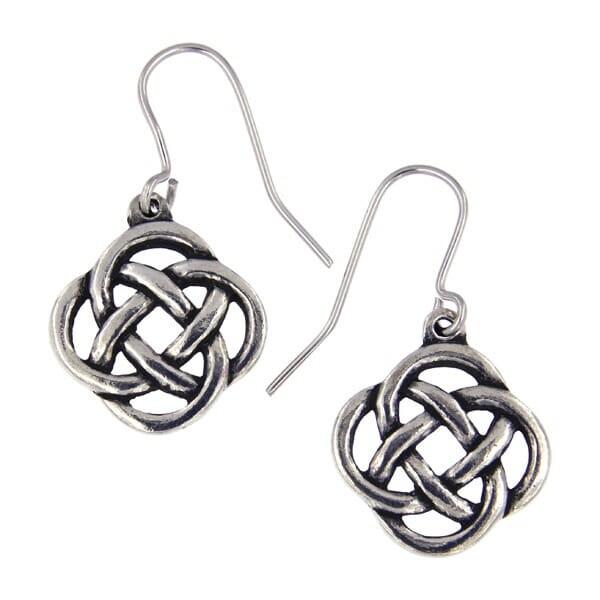 Square Knot Drop Earrings