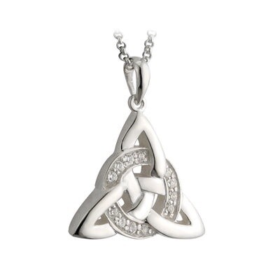 Sterling Silver Circle Trinity necklace