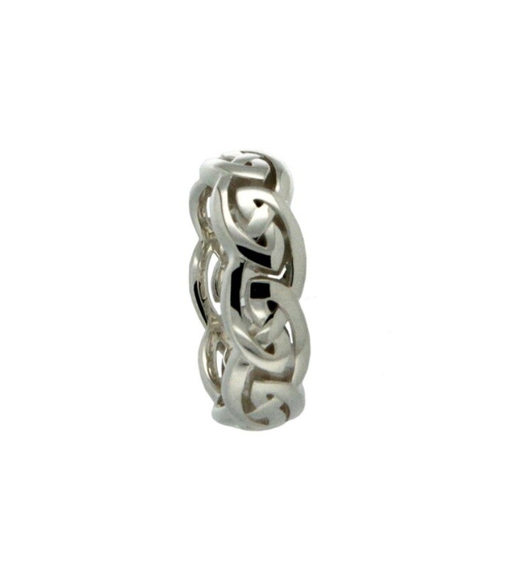S/S ETERNITY KNOT WIDE RING PSR10501