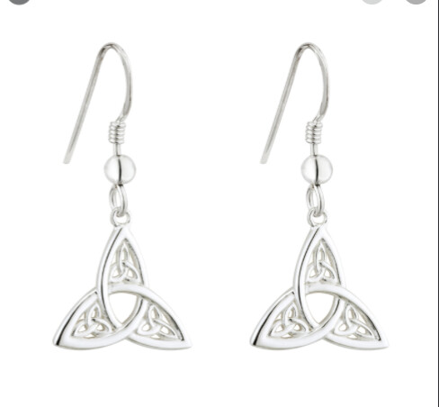 Sterling Silver Celtic Trinity earrings XXX