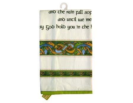 IRISH BLESSING TEA TOWEL -IRISH WEAVE