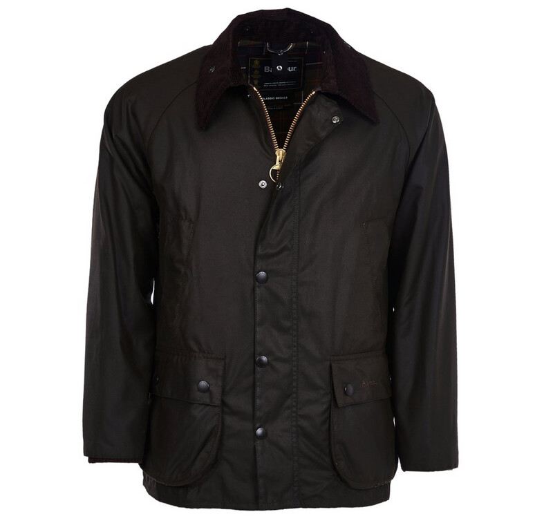 Barbour Classic Bedale Waxed Cotton Coat - Olive
